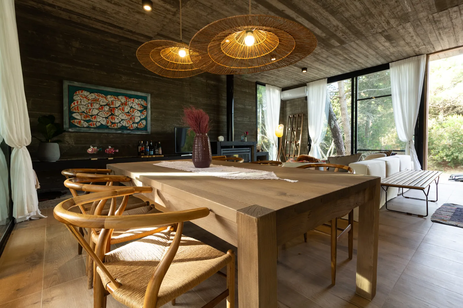 Comedor de vivienda en Pinamar