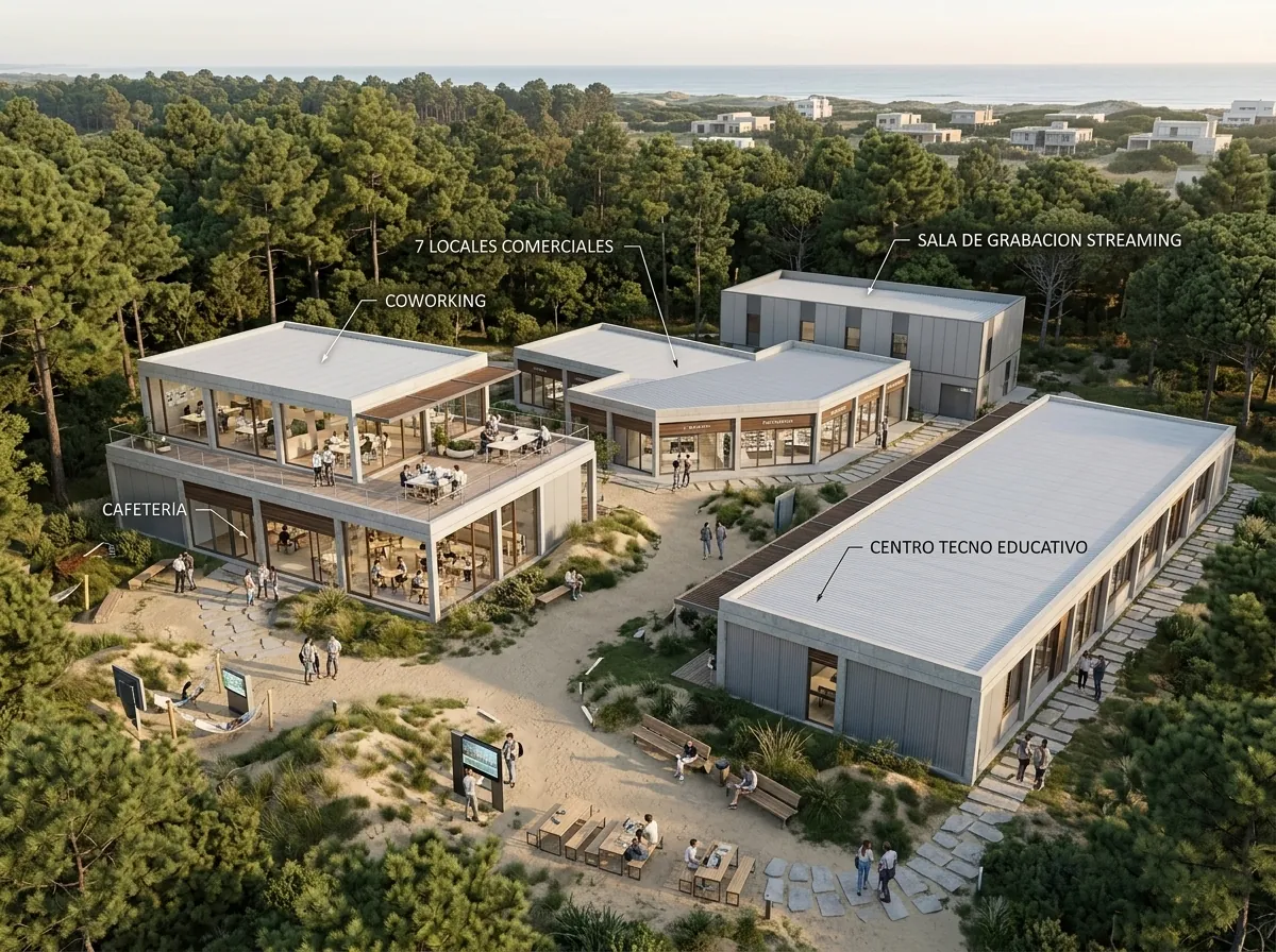 Render arquitectónico del masterplan Costayres
